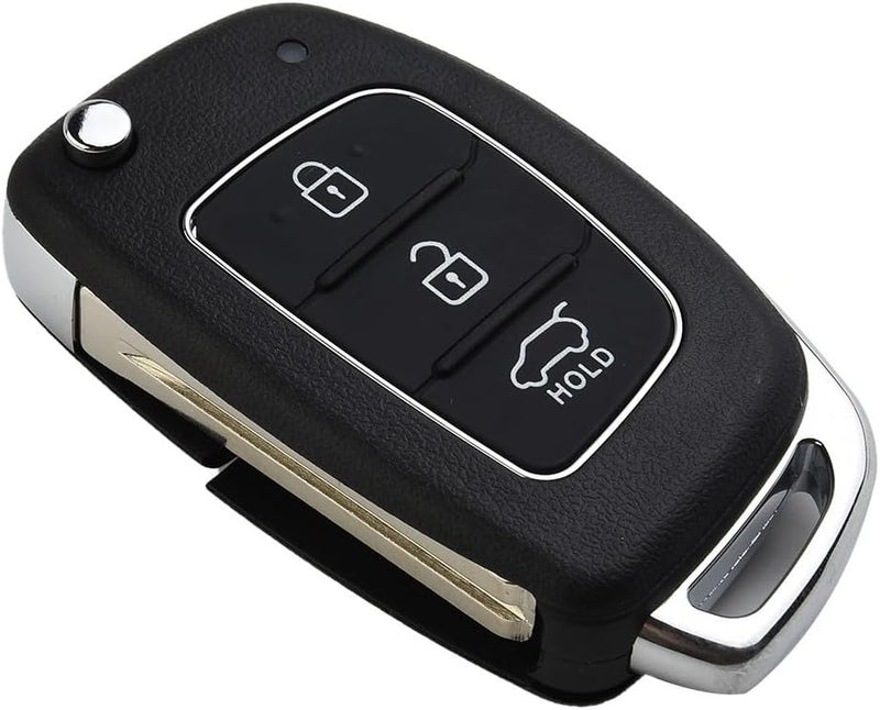 استبدال هيكل مفتاح السيارة لطرازات هيونداي توسون (Hyundai Tucson)، سانتا في (Santa Fe)، سوناتا (Sonata)، إي40 (i40)، إي30 (i30)، أكسنت (Accent)، مع غطاء للمفتاح اللاستخدام عن بعد يحتوي على فتحة في المنتصف، سهل التركيب (بدون أجهزة إلكترونية). - Image 5