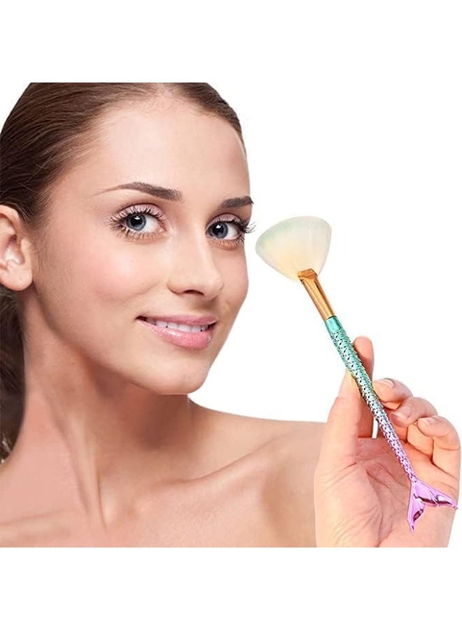 Mermaid Fish Makeup Brushes Set (4 pieces) - Image 5