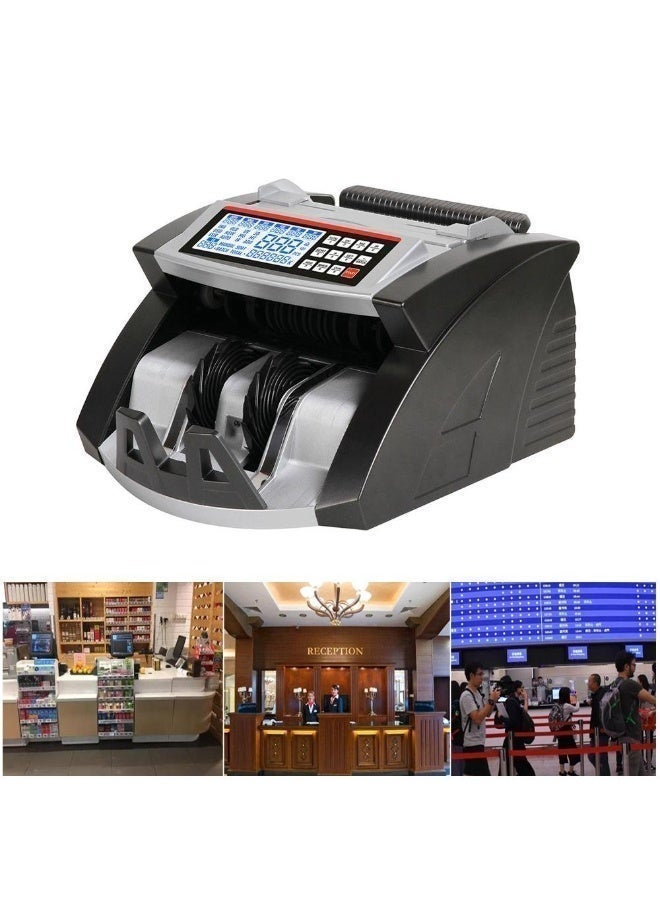 CRONY Al-6000 Currency Counter And Money Detector With Uv/Magnetic/Ir Detection, 1000pcs/Min, Large Lcd Display, Rs-232 Interface & Batch Function For Banks, Retail, Offices – Dual Lcd Display, Uv And Magnetic Detection, Counterfeit Note Detector, Automatic And Manual Totaling, Batch Function, Currency Customization, Portable Bill Counter - Image 2