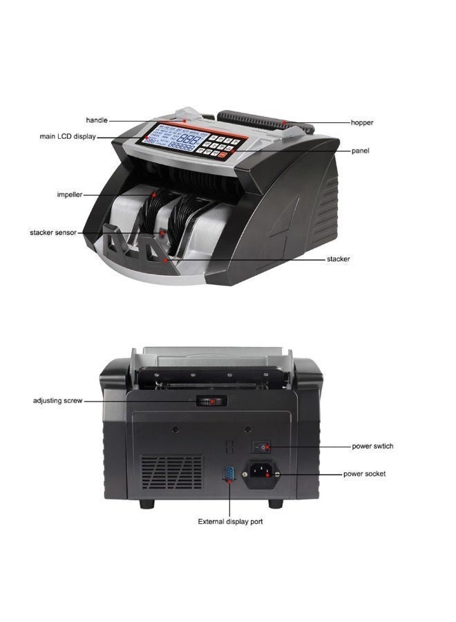 CRONY Al-6000 Currency Counter And Money Detector With Uv/Magnetic/Ir Detection, 1000pcs/Min, Large Lcd Display, Rs-232 Interface & Batch Function For Banks, Retail, Offices – Dual Lcd Display, Uv And Magnetic Detection, Counterfeit Note Detector, Automatic And Manual Totaling, Batch Function, Currency Customization, Portable Bill Counter - Image 4