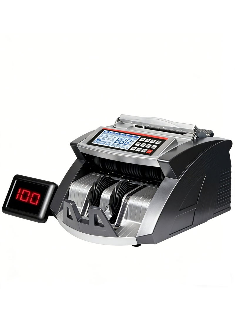 CRONY Al-6000 Currency Counter And Money Detector With Uv/Magnetic/Ir Detection, 1000pcs/Min, Large Lcd Display, Rs-232 Interface & Batch Function For Banks, Retail, Offices – Dual Lcd Display, Uv And Magnetic Detection, Counterfeit Note Detector, Automatic And Manual Totaling, Batch Function, Currency Customization, Portable Bill Counter - Image 1