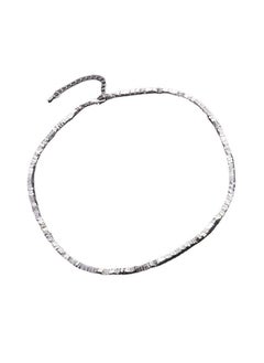 Broken silver and two items of chain all-match square clavicle
