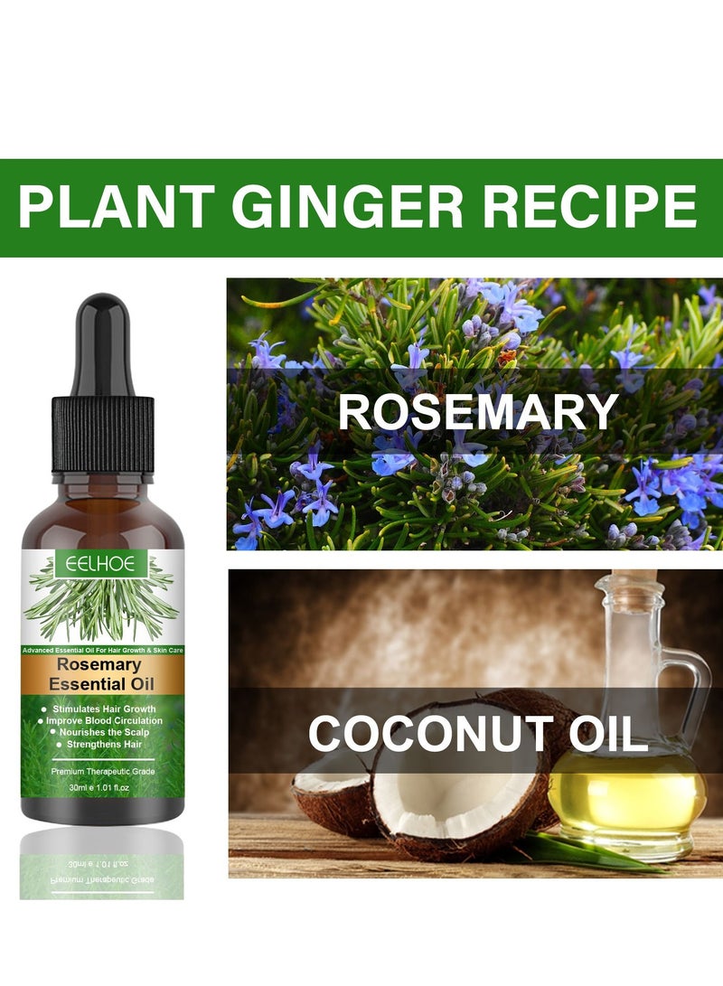 EELHOE 2 pcs Rosemary Hair Care Essential Oil - Image 3