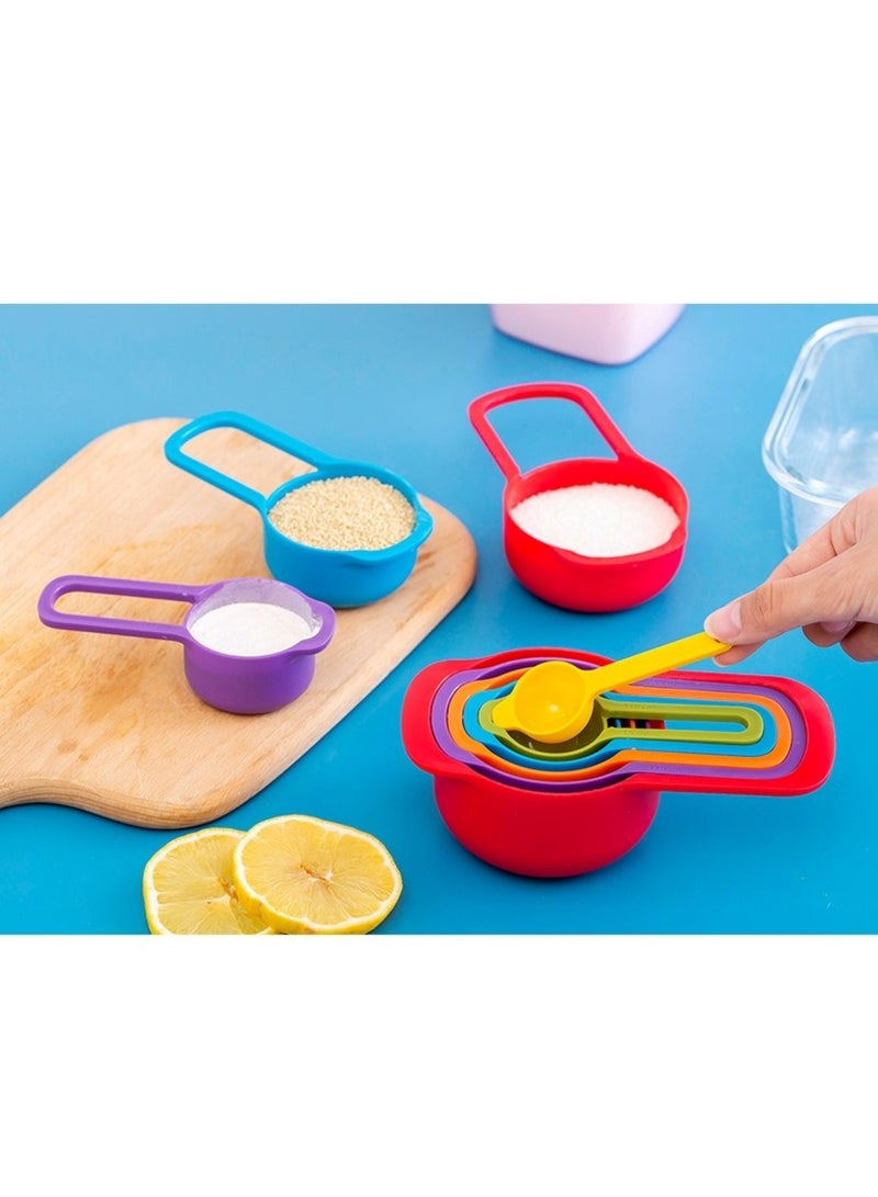 Set of 6 Multicolour Food-Grade Measuring Cups for Baking and Cooking  - Image 3