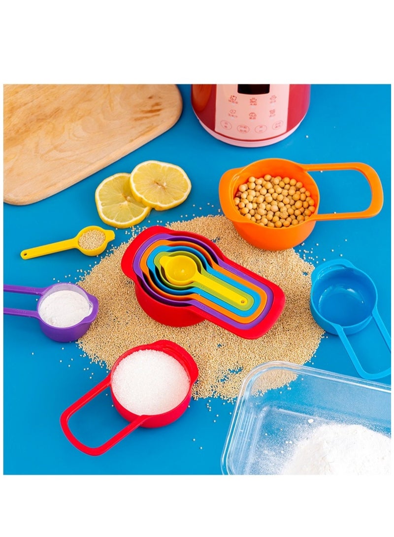 Set of 6 Multicolour Food-Grade Measuring Cups for Baking and Cooking  - Image 5