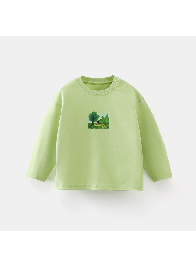 Boys' T-shirt Long Sleeve Children's Base Layer Spring Outfit Round Neck Pullover Cartoon Top For Baby Boy - Image 5