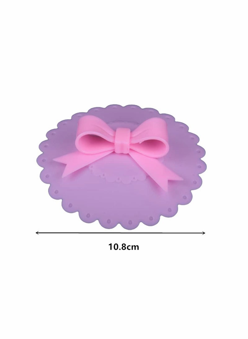 SOLARAE 2-Pack Silicone Cup Covers with Butterfly Holders - Reusable Suction Lid for Coffee, Beer, Wine Glasses - Anti-Dust Protection for Home, Office, and Bar Use. - Image 5