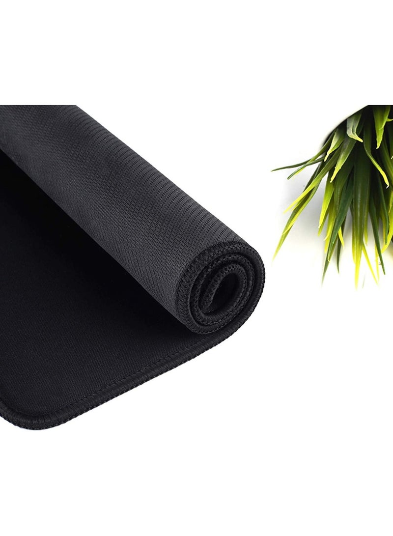 Mouse Pad with Stitched Edge, Non-Slip Rubber Base, Premium-Textured and Waterproof Mousepad for Computers, Laptop, Office and Home, 260x210x3mm, Black - Image 5