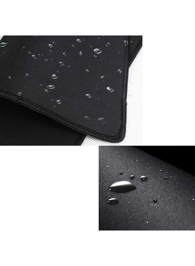 Mouse Pad with Stitched Edge, Non-Slip Rubber Base, Premium-Textured and Waterproof Mousepad for Computers, Laptop, Office and Home, 260x210x3mm, Black - Image 3