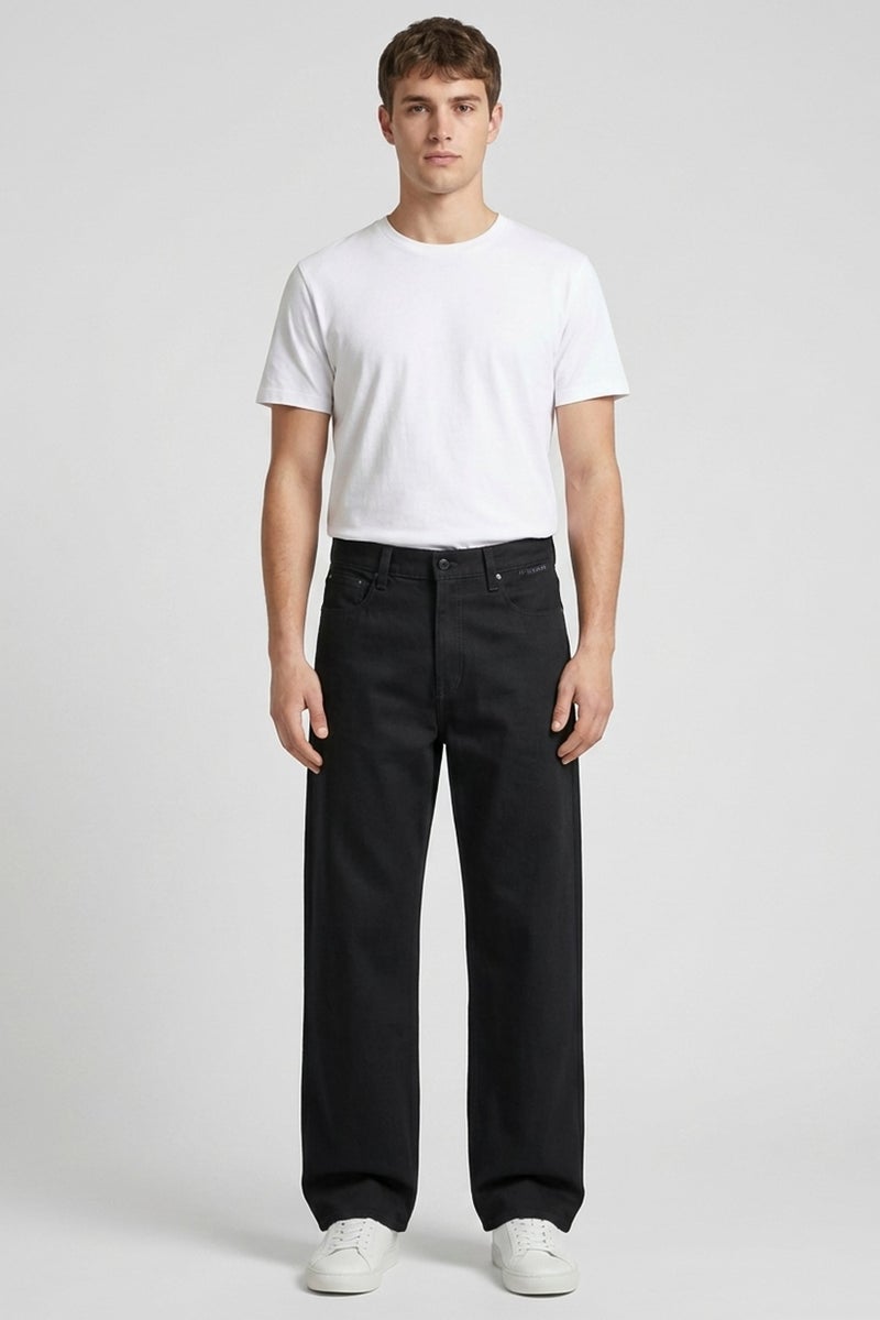 G-Star RAW تصميم أسوس للرجال: جينز مستقيم غير قابل للتمدد، أسود - Image 2