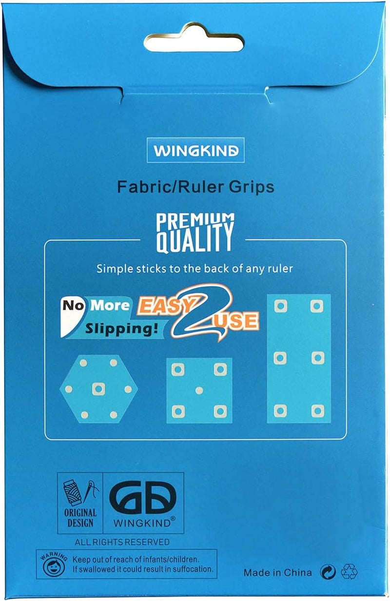 WINGKIND Non-Slip Grips for Quilting Rulers, Quilting Templates-96 Pieces/Pkg - Image 3