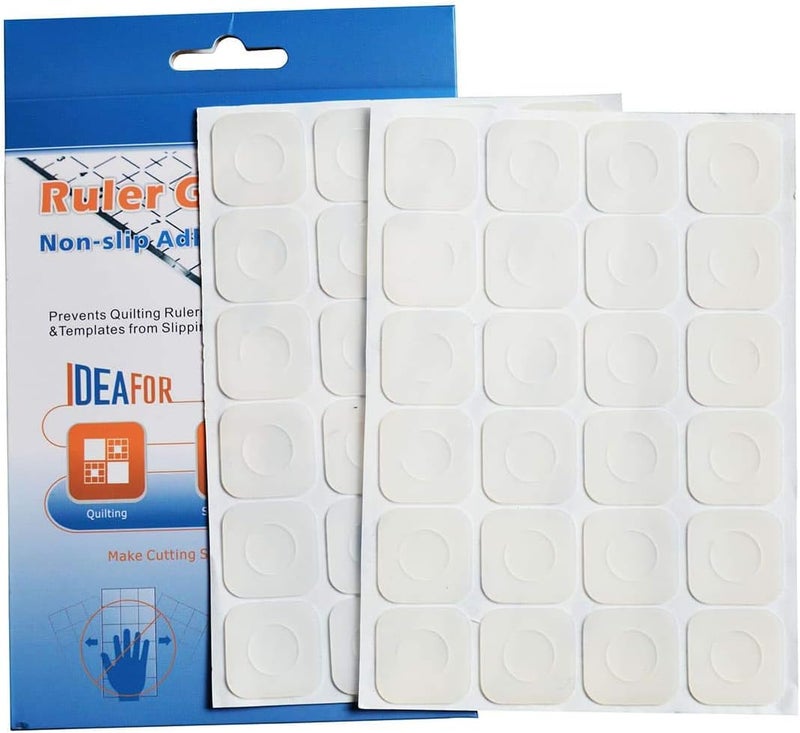 WINGKIND Non-Slip Grips for Quilting Rulers, Quilting Templates-96 Pieces/Pkg - Image 2