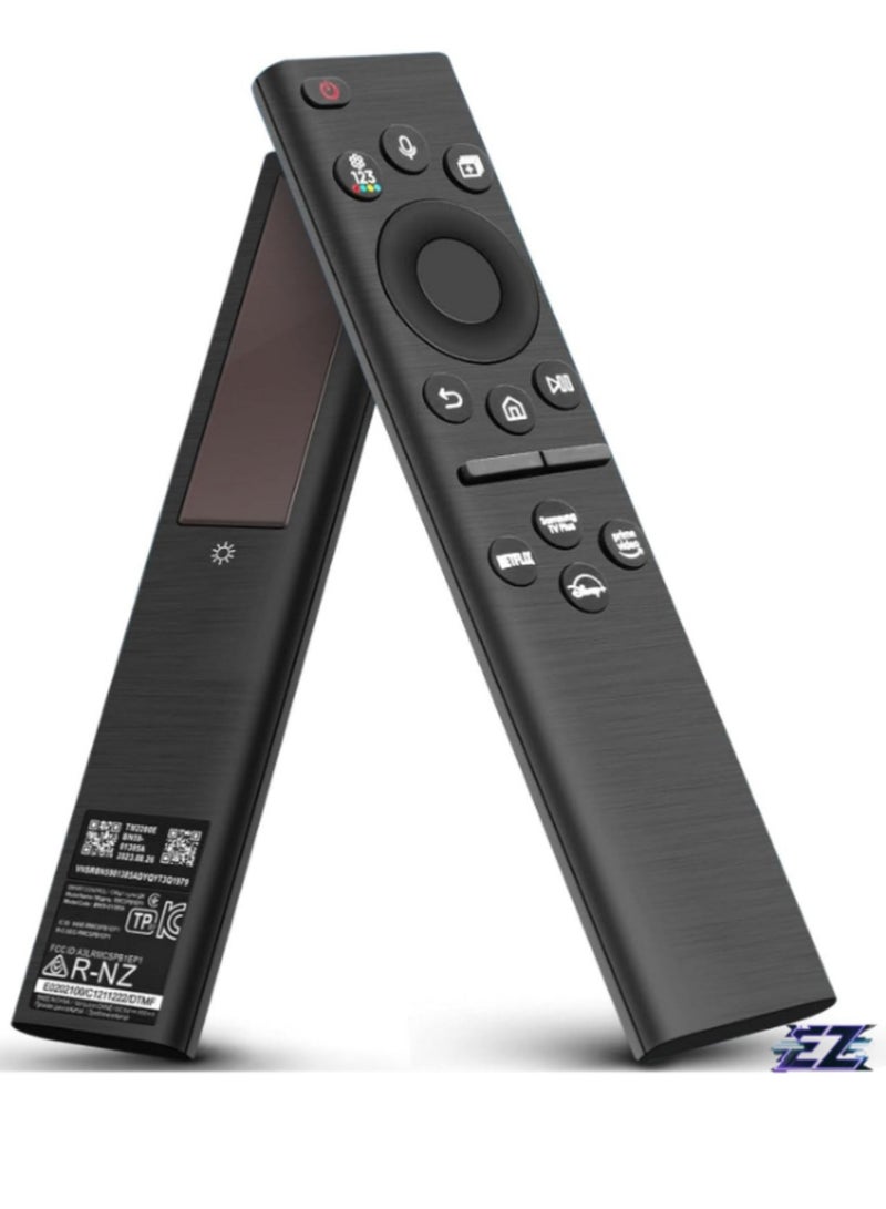 ELTRAZONE "Solar-Powered Voice Replacement Remote for Samsung TV: Universal Rechargeable with 4 Shortcut Buttons for 2021-2022 Neo LED Smart 4K Ultra HD Models" - Image 1