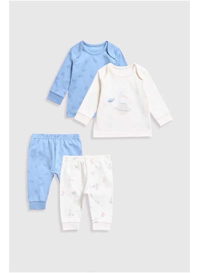 mothercare - بيجامات أطفال بطبعة ديناصور - عبوة من قطعتين - Image 1