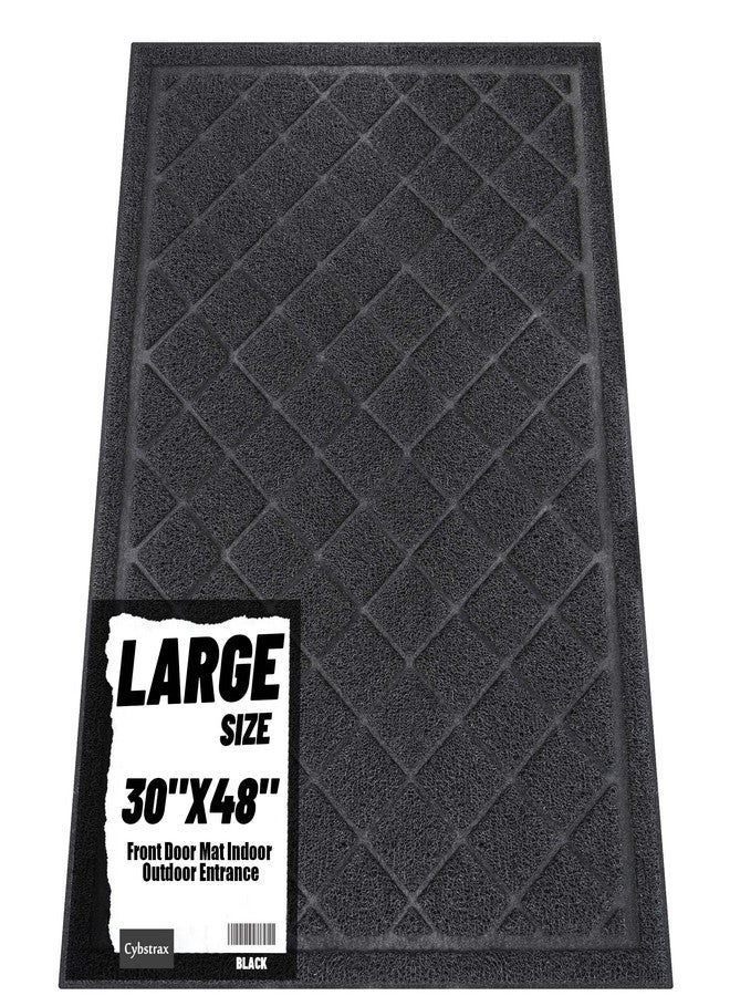 Cybstrax Front Door Mat Indoor Outdoor Entrance, 30" x 48" All-Season Heavy Duty Waterproof Doormat, Non-Slip Absorbent Entryway Mat, Easy to Clean, Low Profile Commercial Floor Mat for Indoor Outdoor - Image 1
