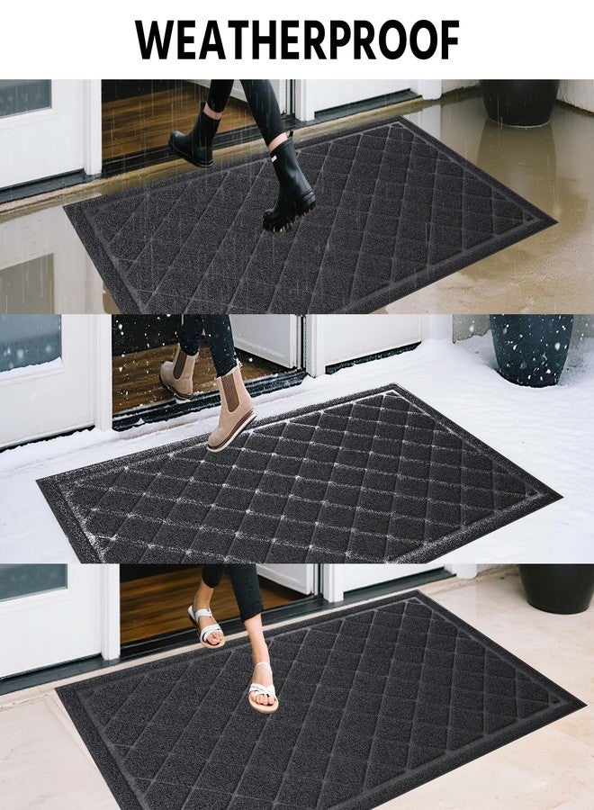 Cybstrax Front Door Mat Indoor Outdoor Entrance, 30" x 48" All-Season Heavy Duty Waterproof Doormat, Non-Slip Absorbent Entryway Mat, Easy to Clean, Low Profile Commercial Floor Mat for Indoor Outdoor - Image 4