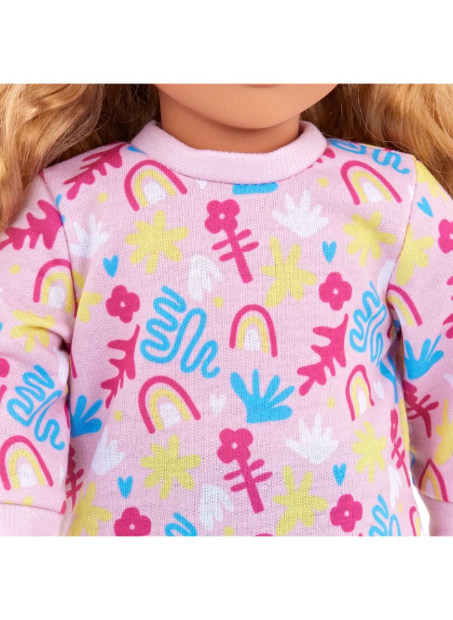 Our Generation Colors Of Fun Graphic Sweatshirt Outfit For 46Cm Dolls  - Image 3