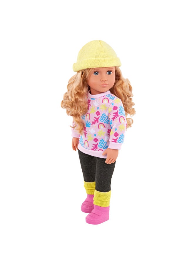 Our Generation Colors Of Fun Graphic Sweatshirt Outfit For 46Cm Dolls  - Image 1