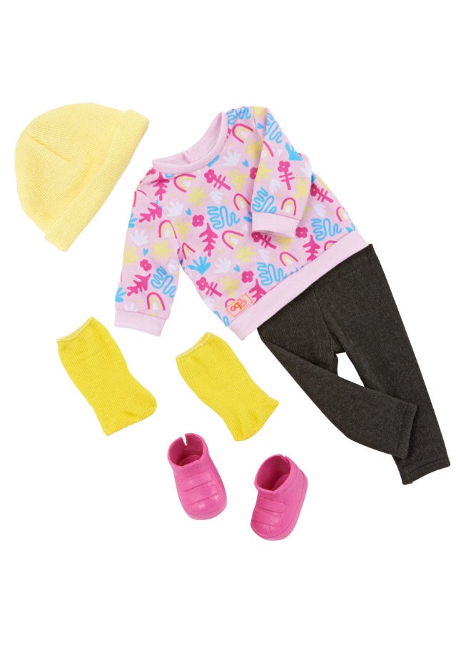 Our Generation Colors Of Fun Graphic Sweatshirt Outfit For 46Cm Dolls  - Image 4