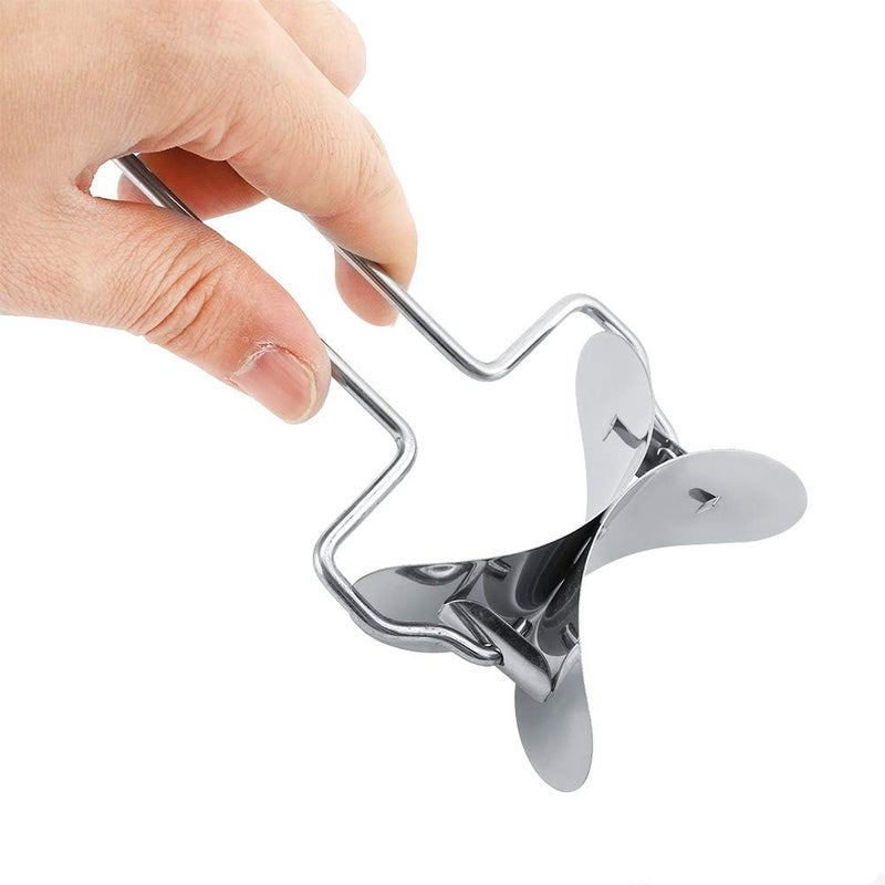 Qin Circle Dumpling Wrappers Dough Cutter Pastry Rolling Cutter, Circle Roller Stainless Steel Dough Cutter, for Kitchen Pie Ravioli Home - Image 5