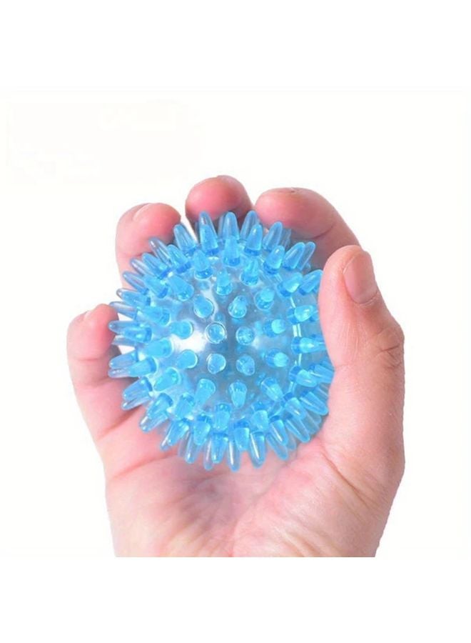 كرة تدليك شفافة شائكة مجوفة لتقوية واستعادة العافية الرياضية وتخفيف التوتر لليد والرسغ - Image 1