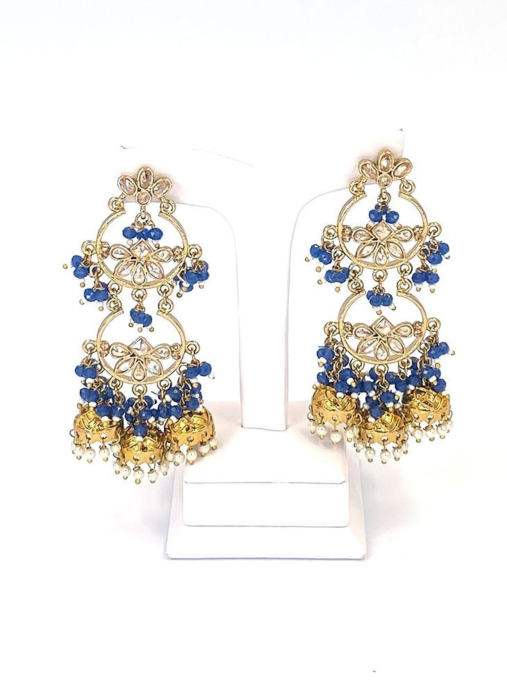 GOHONA Bollywood Style Indian Traditional Jhumka Earring for Women - Image 1