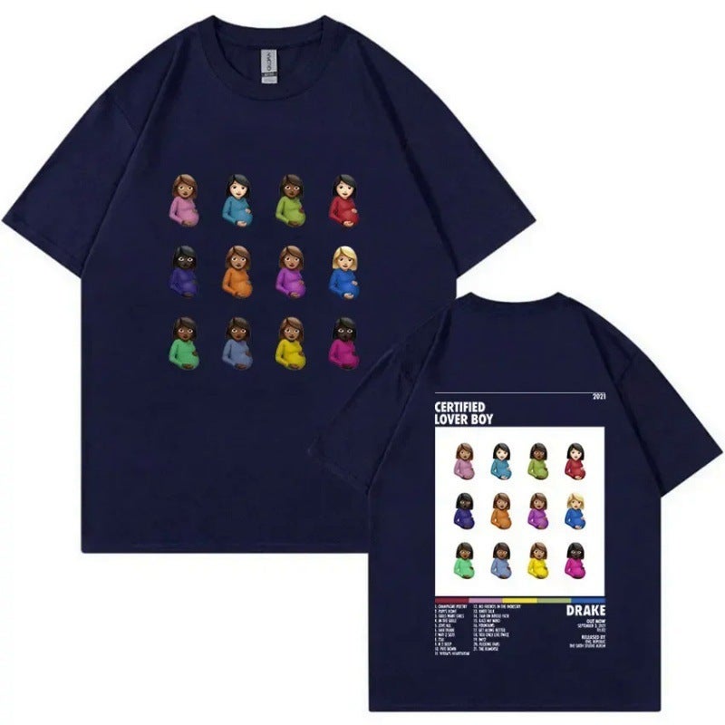 [European Code Cotton T] T-Shirt Unisexe Imprimé Graphique Pour Tshirt - Image 1