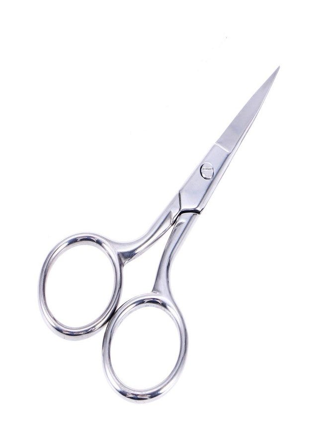 GRETHE Stainless Steel 4.5 inch Sharp Tip Eyebrow Makeup Scissors Face Hair Trimming Tweezer Scissors Beauty Tool - Image 1