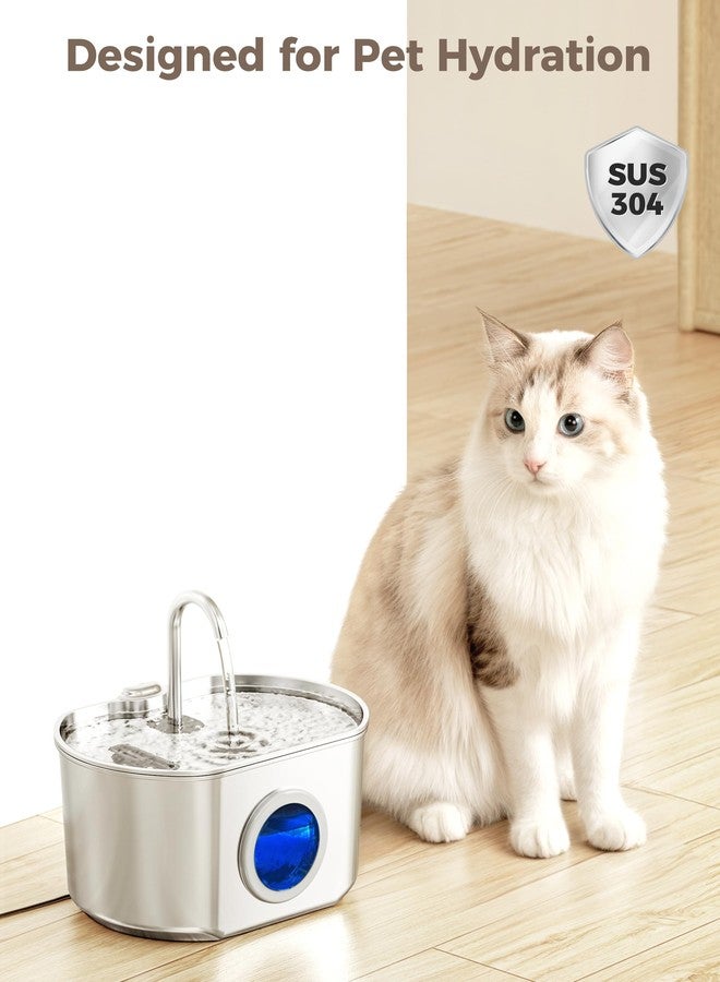 Neareal Cat Water Fountain Replacement Filters & Pre-Filter Sponges Compatible with 74oz/2.2L Stainless Steel Pet Fountain (12 Filters & 12 Sponges) - Image 3