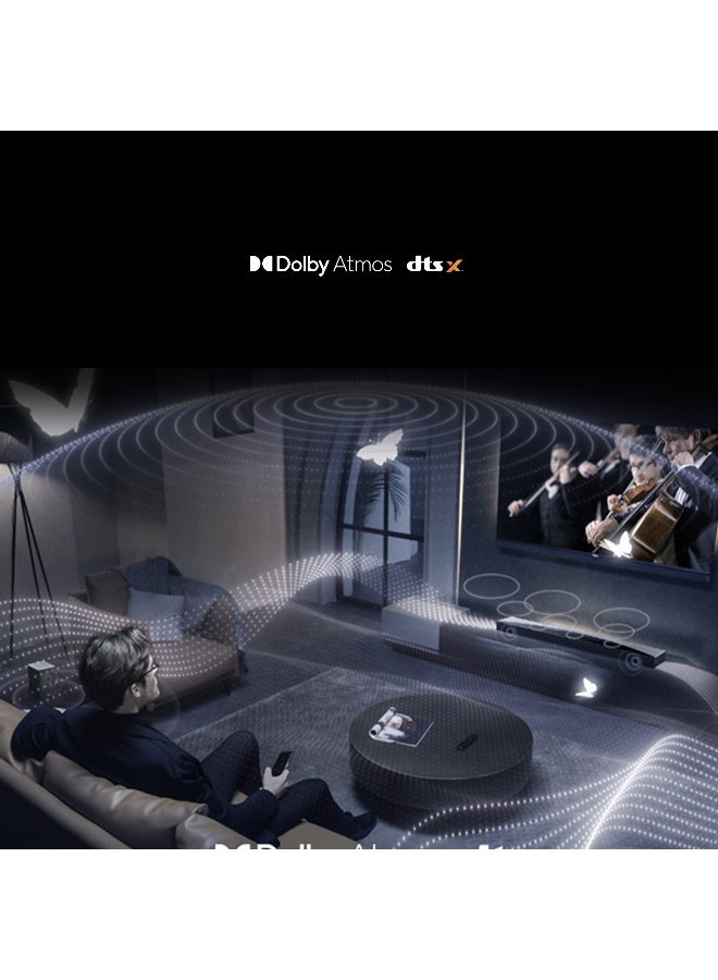 TCL 7.1.4 Channel Dolby Atmos Soundbar with Wireless Subwoofer and Satellite Speakers, RAY·DANZ Technology, AI Sonic-Adaptation, Tutti Choral, Q85H Pro Q85H Pro black - Image 5
