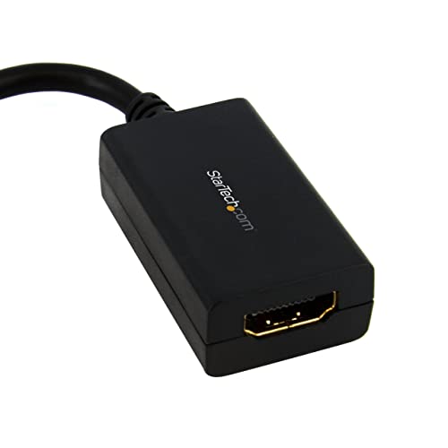 StarTech.com Mini DisplayPort To HDMI Adapter - 1080p - Mini DP To HDMI Monitor/Display/TV - Passive mDP 1.2 to HDMI Adapter Dongle Video Converter - Upgraded Version Is MDP2HDEC (MDP2HDMI),Black - Image 2