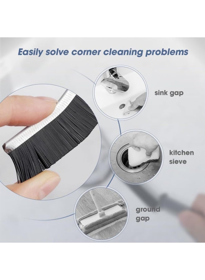 6-Pcs Household Scrub Brushes – Thin Gap Brushes for Bathroom, Kitchen, Toilet, Faucets, Car, and Window Tracks - Image 3