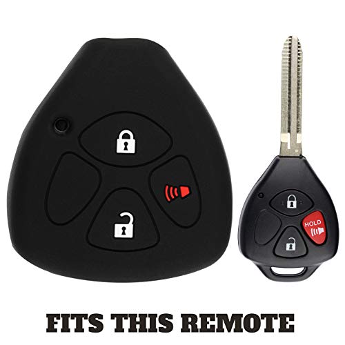 KeylessOption KeyGuardz Keyless Entry Remote Car Key Fob Outer Shell Cover Rubber Protective Case for Toyota Corolla 4Runner Yaris Scion Tc - Image 3