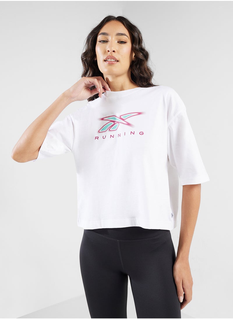 Reebok Running Blurred Logo T-Shirt  - Image 1