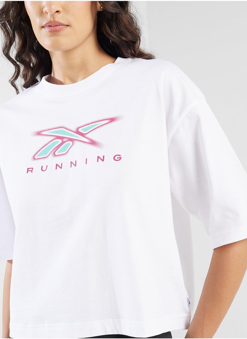 Reebok Running Blurred Logo T-Shirt  - Image 3