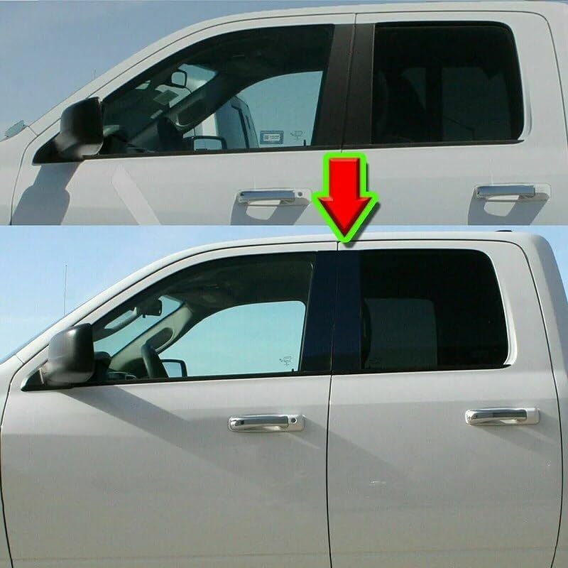 Vuzmode Black Window Pillar Trim for Dodge Ram - Image 3