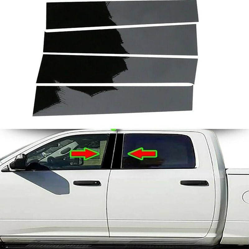 Vuzmode Black Window Pillar Trim for Dodge Ram - Image 5