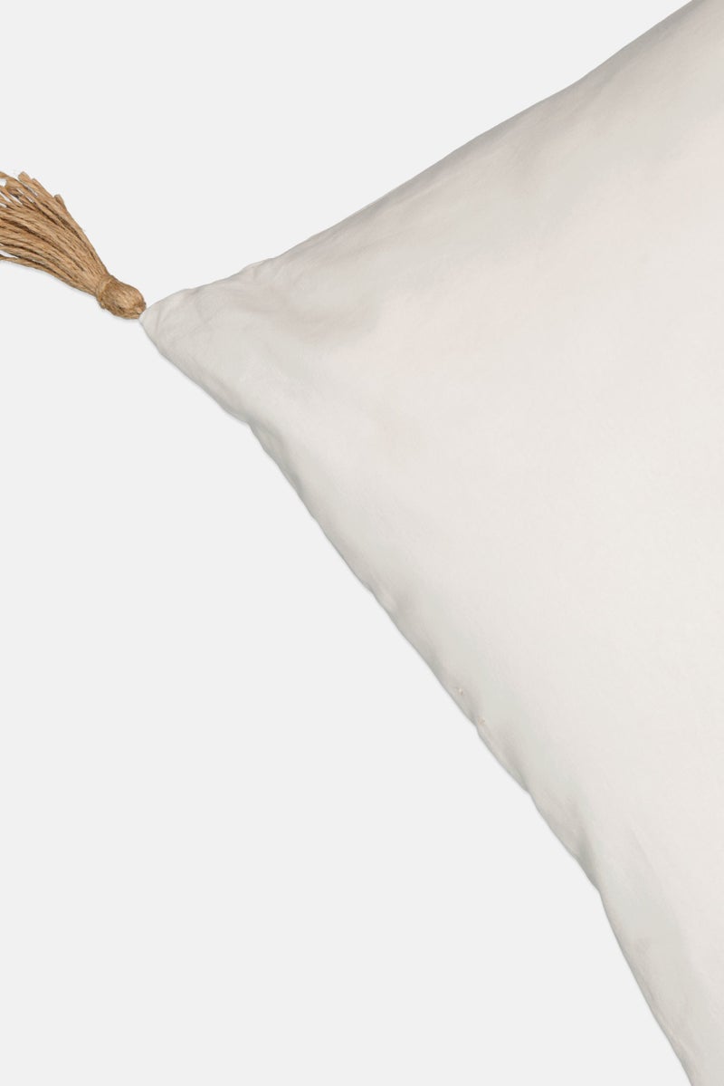 Muy Mucho Square Shape Removable Cover Cushion 60 x 60 cm, White - Image 2