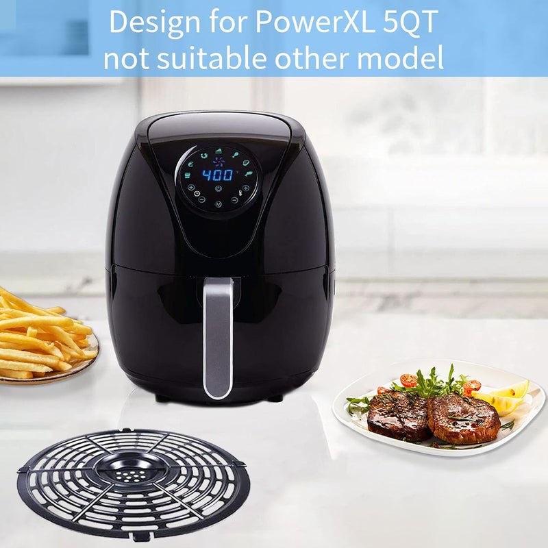 GWY Air Fryer Grill Pan for Power XL 5QT Air fryer, 8.7'' 5QT Round Non-Stick Replacement Tray Rack Parts Accessories Crisper Plate Grill Plate, Dishwasher Safe - Image 3