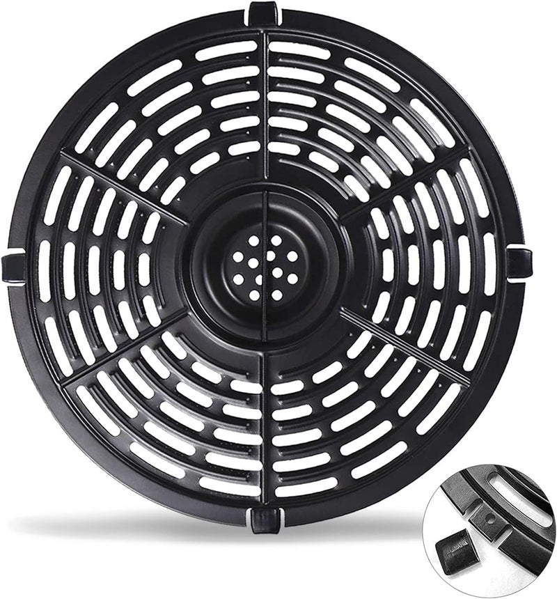 GWY Air Fryer Grill Pan for Power XL 5QT Air fryer, 8.7'' 5QT Round Non-Stick Replacement Tray Rack Parts Accessories Crisper Plate Grill Plate, Dishwasher Safe - Image 1