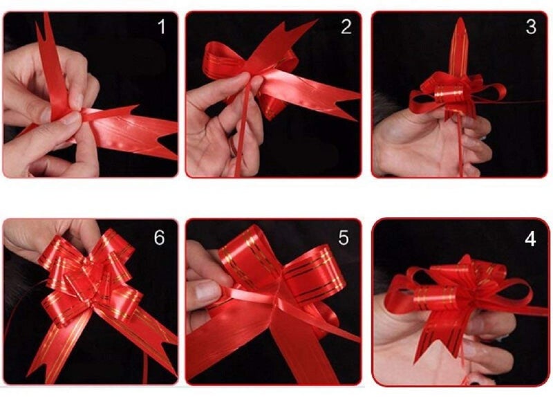 Improvhome 100Pcs Pull Flower Ribbon for Gift Wrap & Decoration Multicolor Pull Ribbon Bows (Size : 15) Pull Ribbons for Gift Wrapping (Multicolor) (15) - Image 2