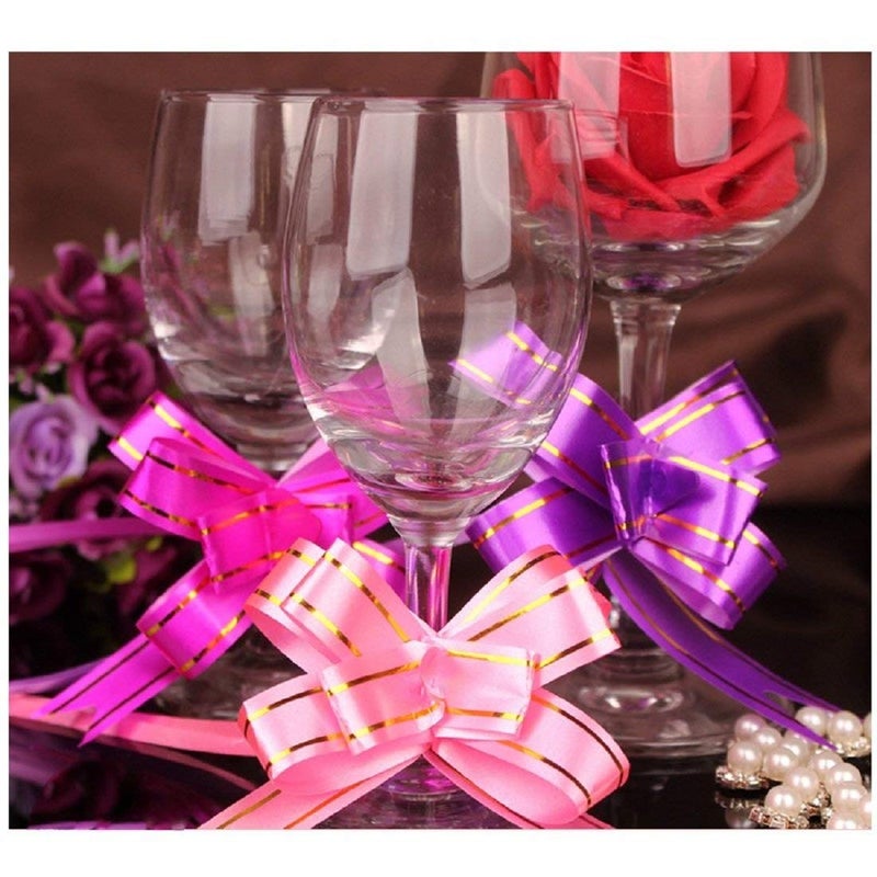 Improvhome 100Pcs Pull Flower Ribbon for Gift Wrap & Decoration Multicolor Pull Ribbon Bows (Size : 15) Pull Ribbons for Gift Wrapping (Multicolor) (15) - Image 5