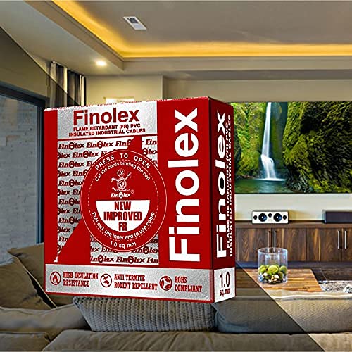 Finolex FR PVC Silver 1.00 SQ.MM Insulated Wire for Industrial & Domestic Use | Home Electric Wires | Red Color 90 Meter - Image 3