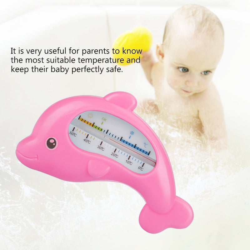 Baby Water Thermometer Infants Bathing Cute Animal Thermometers Safety Bath Care(Pink Dolphin) - Image 3