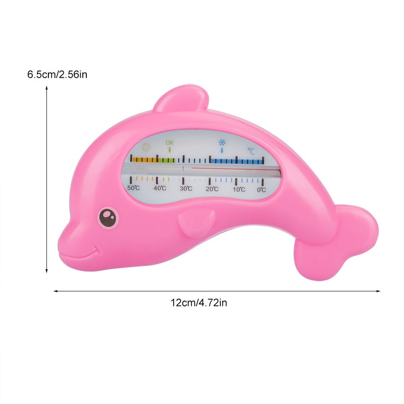 Baby Water Thermometer Infants Bathing Cute Animal Thermometers Safety Bath Care(Pink Dolphin) - Image 5