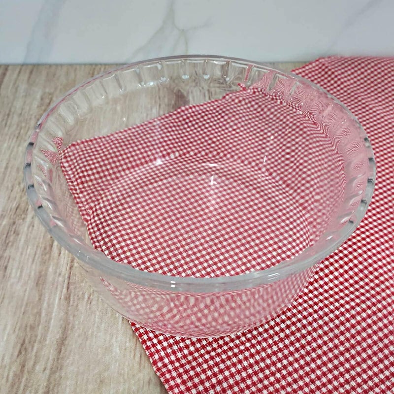Marinex Medium Glass SoufflÃ© Dish 1.4L  Durable Heat-Resistant Bakeware, Oven Safe Transparent Bakeware for Lasagna, Cakes, Brownies, Roasting & Casseroles  Heat Resistant Durable Glass Dish for Home & Kitchen - Image 4