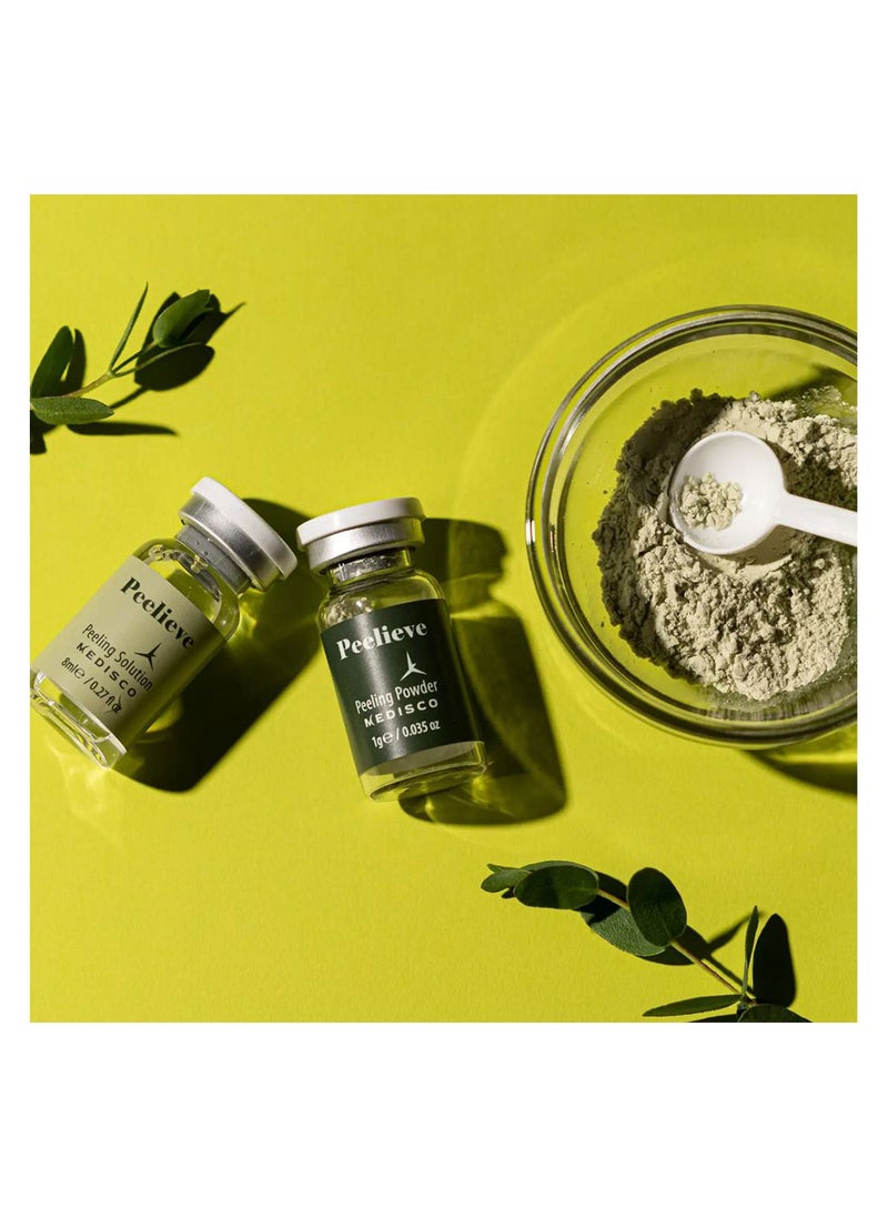 Medisco Peelive Peeling Powder Solution Gentle Medium Peel for Effective At Home Skin Renewal Self Care