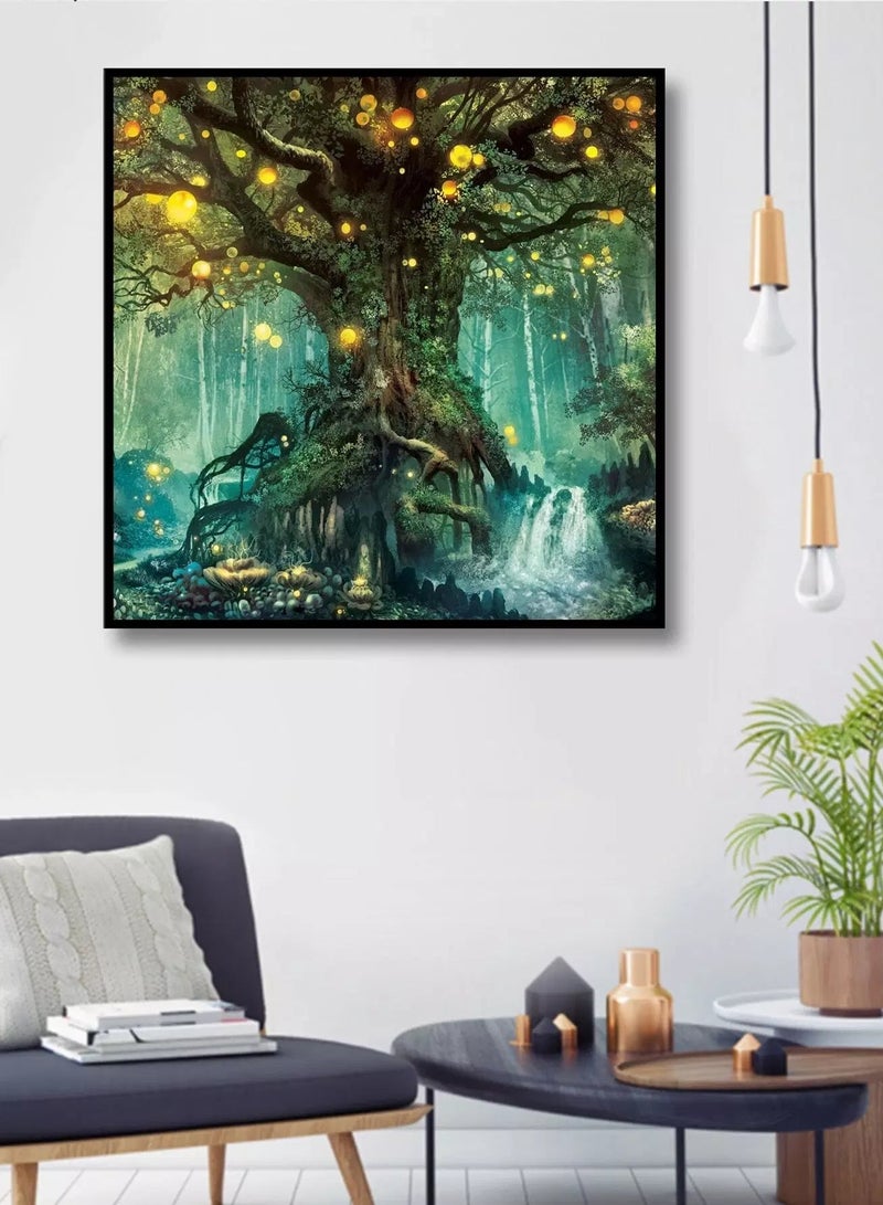 Tree Print DIY Diamond Painting Without Frame - Image 1