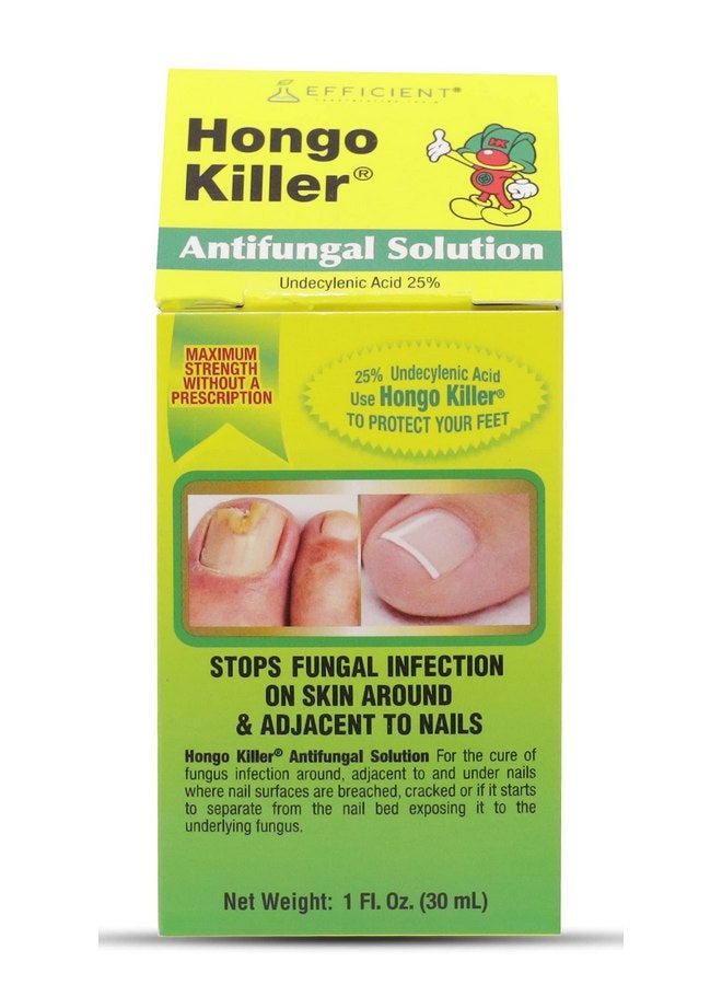 HONGO KILLER Antifungal Solution, Athlete's Foot Treatment, Multicolor, 1 Fl Oz