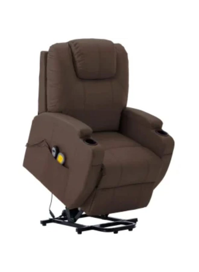 فيداكسل كرسي تدليك قائم من فيدا إكس إل، بني اللون، مصنوع من الجلد الصناعي، قابل للتعديل كهربائياً - Image 1